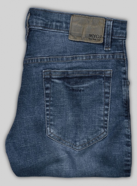 Marlin Blue Stone Wash Whisker Stretch Jeans