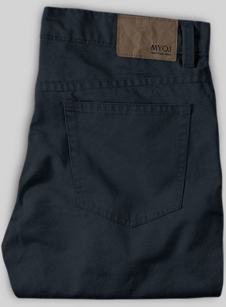 Stretch Summer Navy Blue Chino Jeans