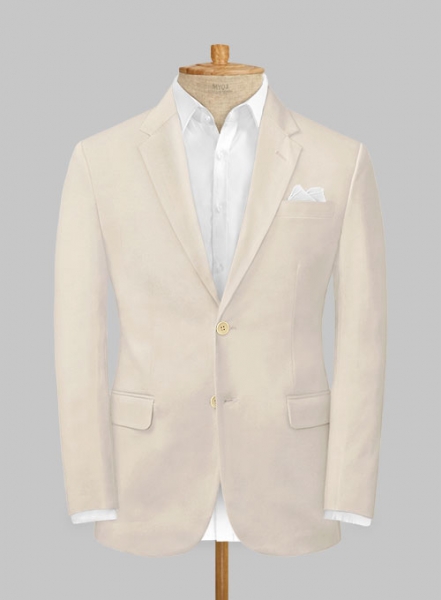 Light Khaki Stretch Chino Jacket