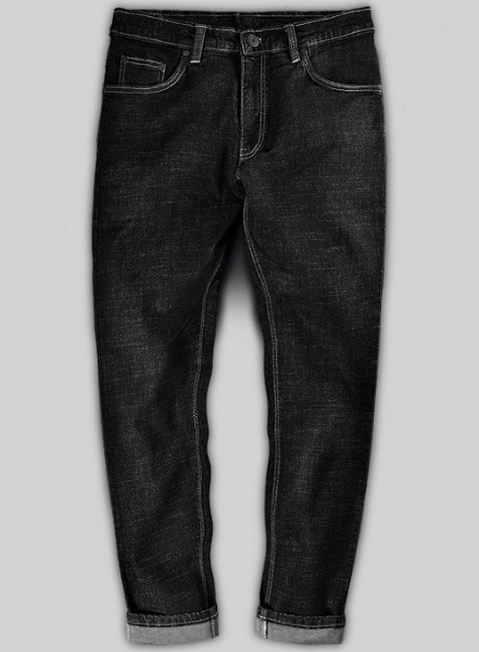 Miami Black Hard Wash Stretch Jeans - Look #446