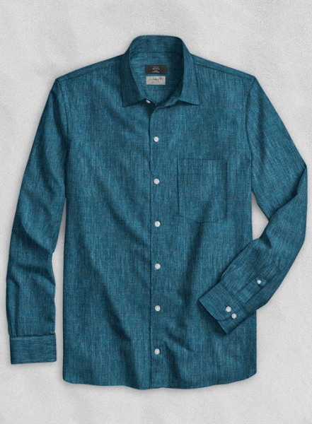 Solbiati Bali Blue Linen Shirt