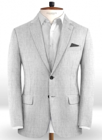 Reda Worsted Light Gray Pure Wool Jacket