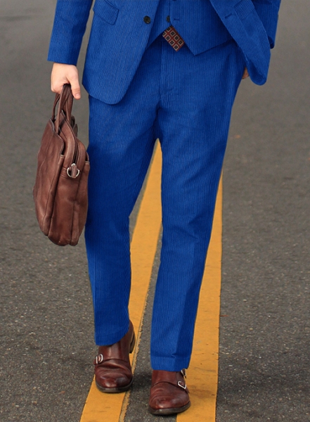 Bright Blue Corduroy Suit