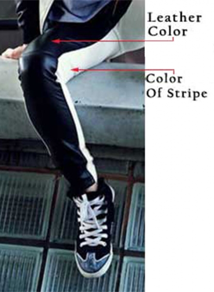 Twin Side Leather Pants