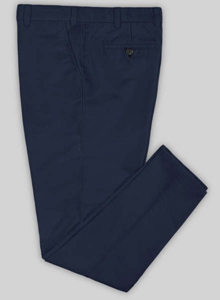 Stretch Summer Royal Blue Chino Pants