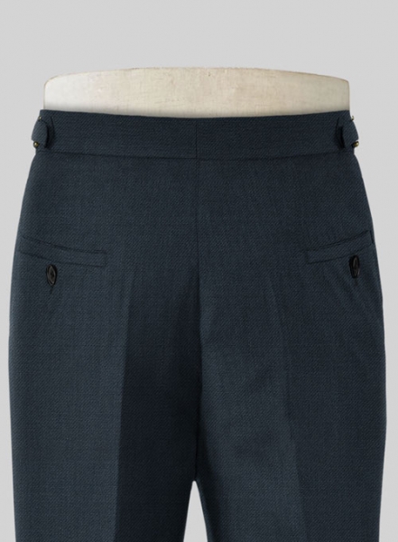 Napolean Stretch Sailor Blue Highland Wool Trousers