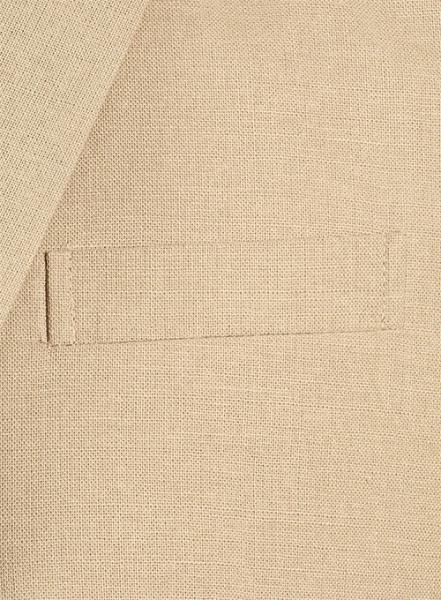 Tropical Beige Linen Suit