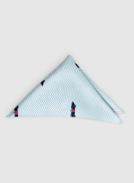 Italian Cotton Pocket Square - Retro Car