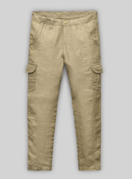 Linen Cargo Pants - #350