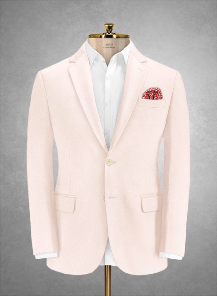 Italian Pale Pink Cotton Stretch Suit