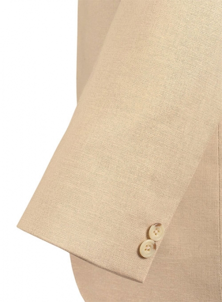 Tropical Beige Linen Suit