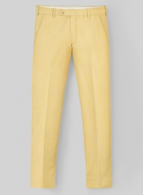 Scabal Yellow Wool Pants