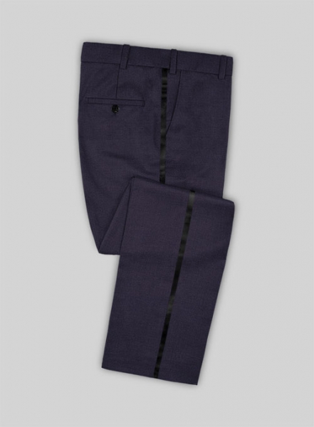 Napolean Eggplant Wool Tuxedo Suit