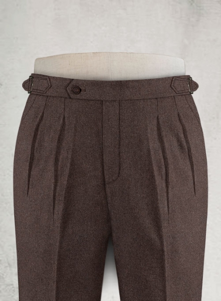 Brown Heavy Highland Tweed Trousers