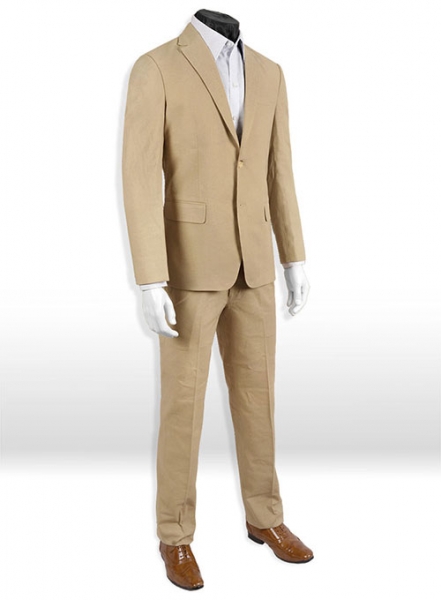 Tropical Tan Linen Suit