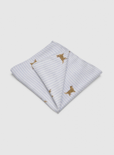 Italian Cotton Pocket Square - Retriever