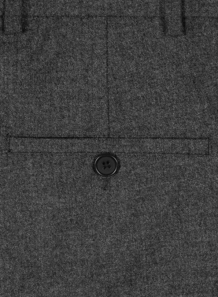 Charcoal Flannel Wool Suit