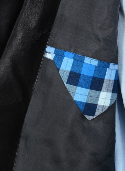 Brushed Zoe Blue Plaid Tuxedo Jacket