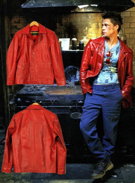 Brad Pitt Fight Club Leather Jacket