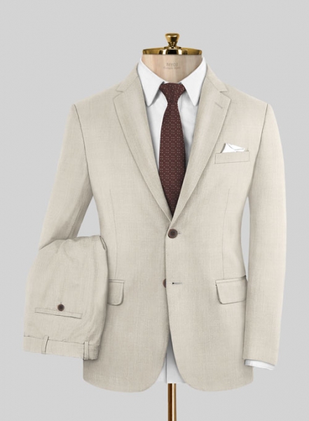 Napolean Muted Beige Wool Suit