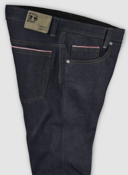 Selvedge Red White Denim Jeans - Raw Unwashed