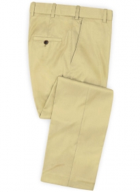 Scabal Pearl Khaki Wool Pants