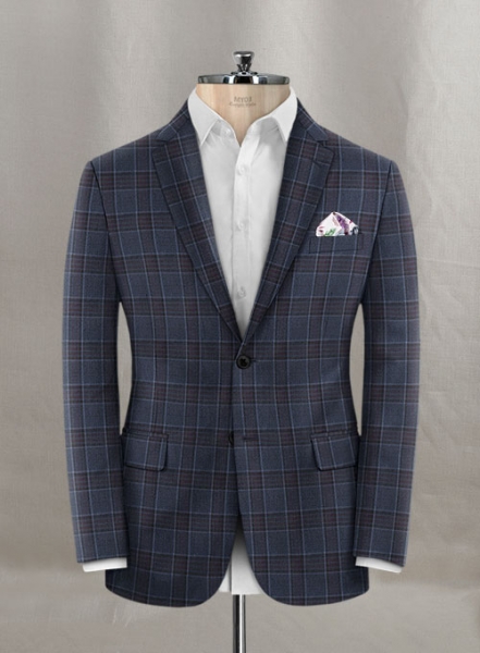 Napolean King Blue Wool Suit