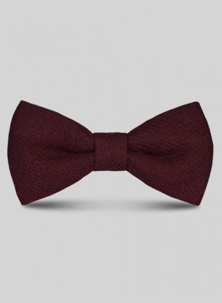 Tweed Bow - Dark Wine Heavy