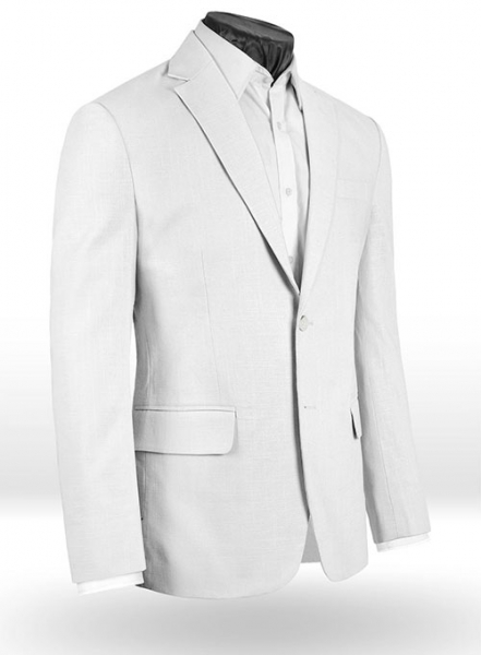 Tropical White Linen Suit