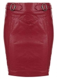 Belted Leather Skirt - # 155