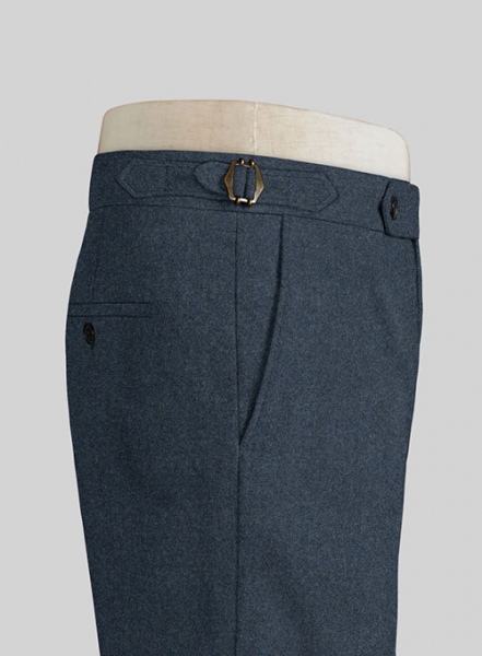 Light Weight Bond Blue Highland Tweed Trousers