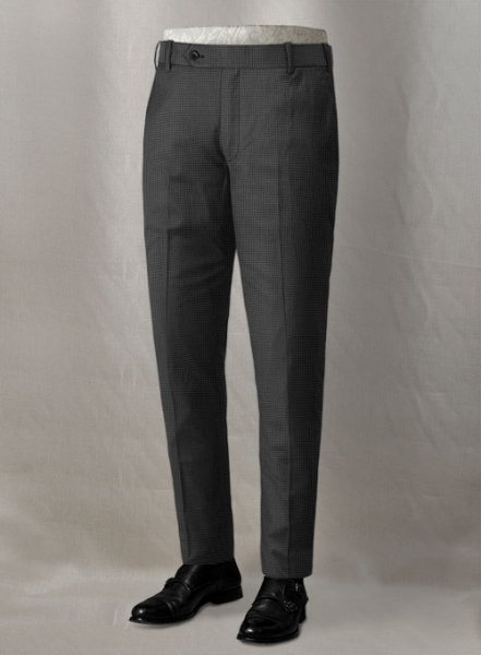 Napolean Mini Houndstooth Gray Wool Suit