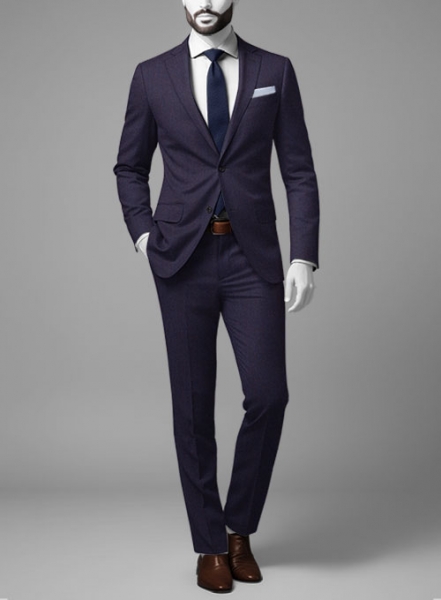 Napolean Eggplant Wool Suit