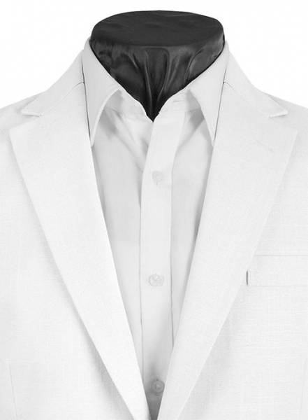 Tropical White Linen Suit