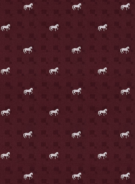 Cotton Horse Maroon Shirt - Full Sleeves