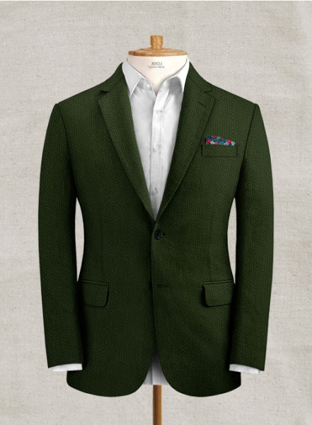 Solbiati Bottle Green Seersucker Jacket