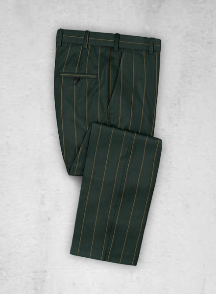 Thomson Green Stripe Wool Pants