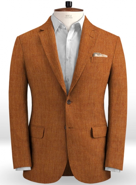 Solbiati Rust Linen Suit