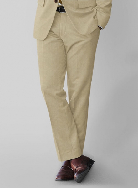 Stretch Khaki Wool Suit