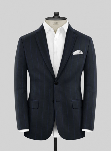 Napolean Rodrio Blue Wool Suit