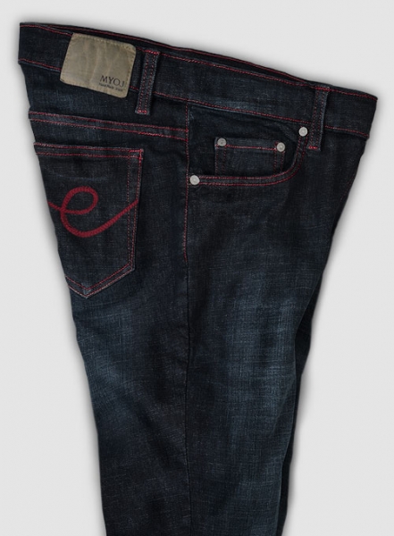 Chicago Blue Stretch Hard Wash Whisker Jeans - Look #545