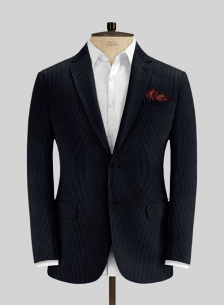 Navy Blue Corduroy Suit