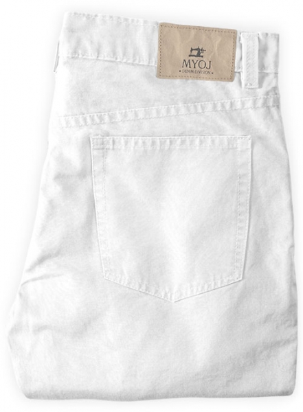 White Stretch Chino Jeans