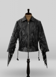 Leather Fringes Jacket #1006