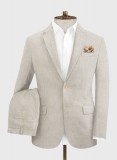 Pure Barn Beige Linen Suit