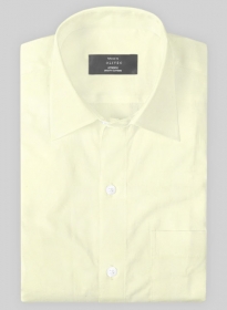 Giza Yellow Cotton Shirt- Full Sleeves