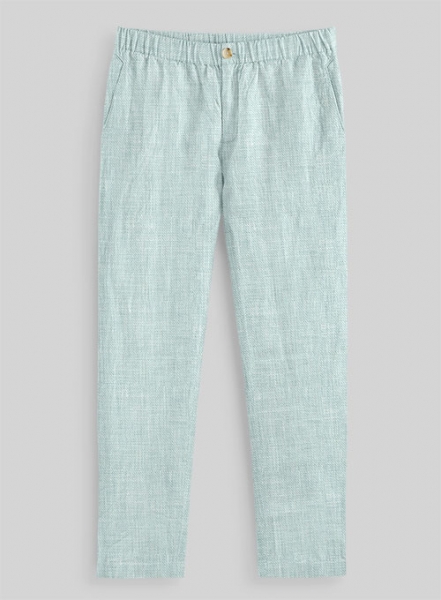 Easy Pants Italian Linen Mint Green