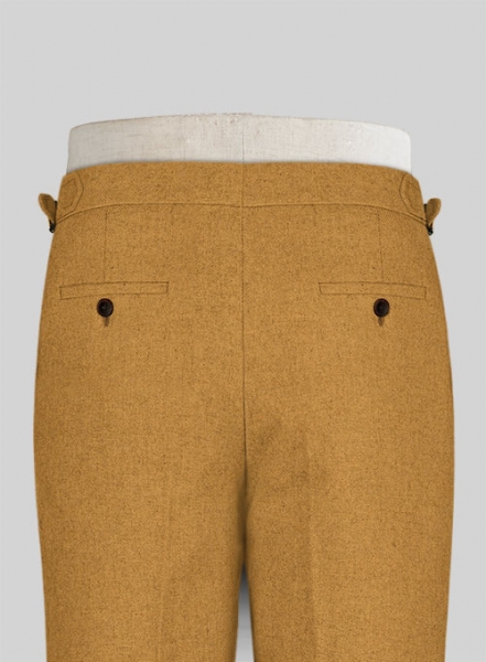 Naples Yellow Highland Tweed Trousers