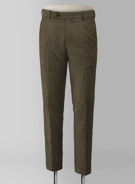 Light Weight Rust Brown Tweed Pants