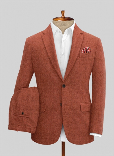 Melange Titan Rust Tweed Suit